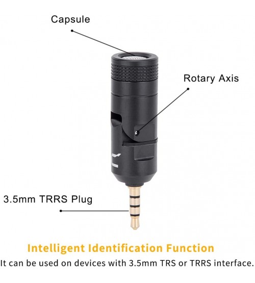 Comica CVM-VS07 Mini Flexible Omnidirectional Microphone for DSLR, Smartphone, GoPro & Camcorders